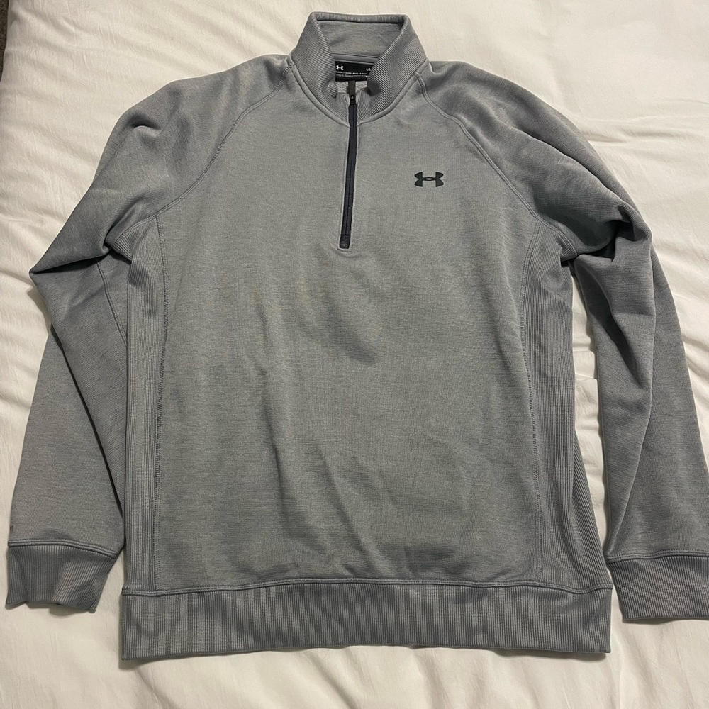 Under Armour Gray Quarter-Zip Pullover - Picture 2 of 3